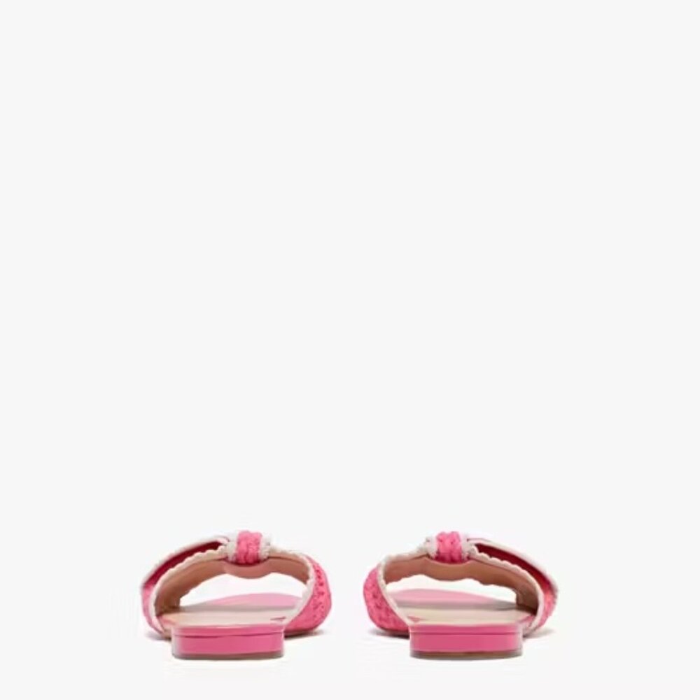Kate Spade Pink Crochet Slide Sandals NEW - Picture 5 of 8